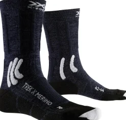 X-socks Sokken|Sokken<Trek Merino Crew wandelsokken Donker Blauw