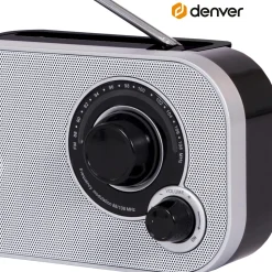 Denver Audio<TR51GR FM radio op batterijen Wit