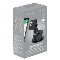 Celly Telefoon & Tablethouders>Universele zuignaphouder voor raam of dashboard