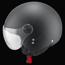 Sqiwi Motorhelmen<Urban Scooterhelm met vizier Matzwart