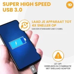 Drivv. Stekkers & Kabels>USB naar USB-C Kabel - 3 meter
