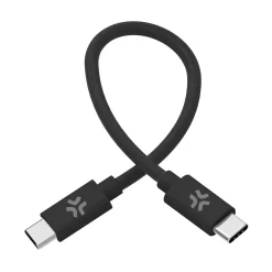 Celly Stekkers & Kabels>USB-C Gevlochten Oplaadkabel 30cm - Zwart