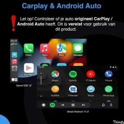 Thingy Draadloze Ontvangers>USB-C 2-in-1 CarPlay & Android Auto Dongle