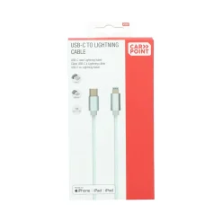 Carpoint Stekkers & Kabels<USB-C naar Lightning Kabel 1m voor Apple