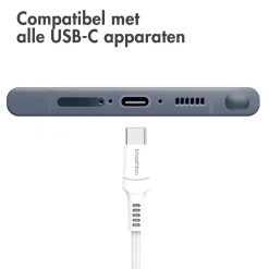 Imoshion Stekkers & Kabels<USB-C naar USB A kabel - 2 meter Wit