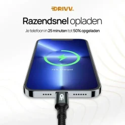 Drivv. Stekkers & Kabels<USB C naar USB C 3.2 Kabel - 2 Meter