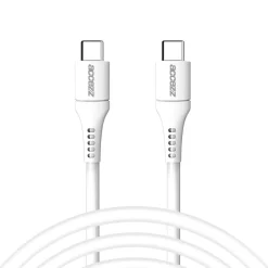 Accezz Stekkers & Kabels<USB-C naar USB-C kabel 2 meter Wit