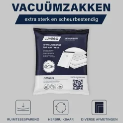 Luvego Packing Cubes<Vacuumzakken - 22 Delig - met Handpomp