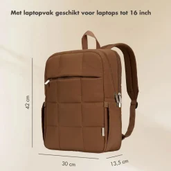 Selencia Wandelrugzakken|Rugzakken & Tassen>Vaya Puffy Laptop Rugtas
