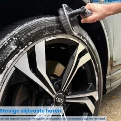 Auto Gepolijst Auto Wassen>Velgenborstel + Banden Borstel - Slijtvaste Haren