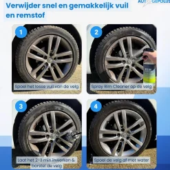 Auto Gepolijst Auto Wassen<Velgenreiniger - 500 ml