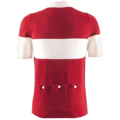 Brn Fietsshirts<Veloce vintage wollen koerstrui Rood