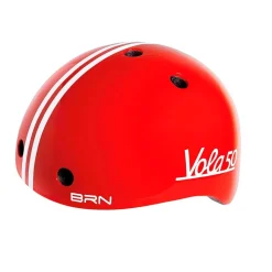 Brn Kinderfietshelm<Vola 50 kinderhelm Rood