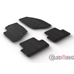 Gledring Automatten<Volvo V70/XC70 2000-2007 & S60 2000-2009 - Rubbermatten Zwart