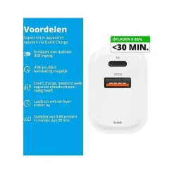 Flinq Stekkers & Kabels>18W USB C Snellader