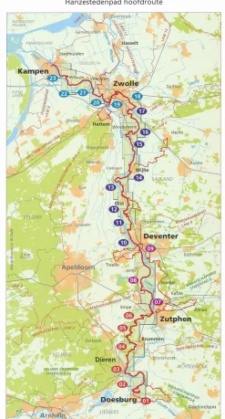 Stichting Wandelnet Wandelgidsen|Reisgidsen>Wandelgids Streekpad 11 Hanzestedenpad