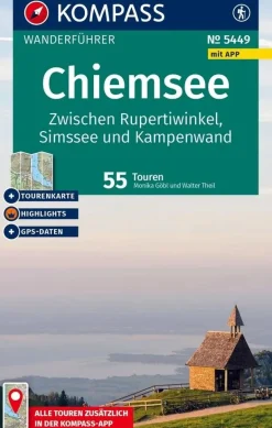 Kompass Wandelgidsen|Reisgidsen<Wandelgids WF 5449 Chiemsee