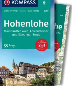 Kompass Wandelgidsen|Reisgidsen<Wandelgids WF 5390 Hohenlohe