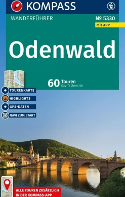 Kompass Wandelgidsen|Reisgidsen<Wandelgids WF 5330 Odenwald