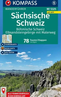 Kompass Wandelgidsen|Reisgidsen>Wandelgids WF 5325 Sächsische Schweiz