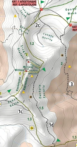 Anavasi Wandelkaarten>Wandelkaart 6.11 Mount Olympus