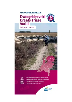ANWB Wandelkaarten|Wandelkaarten>Wandelkaart Dwingelderveld - Drents Friese Wold