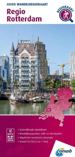 ANWB Wandelkaarten|Wandelkaarten>Wandelkaart Regio Rotterdam