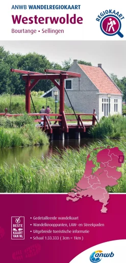 ANWB Wandelkaarten|Wandelkaarten>Wandelkaart Westerwolde