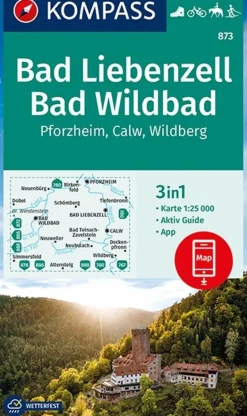 Kompass Wandelkaarten<Wandelkaart WK873 Bad Liebenzell