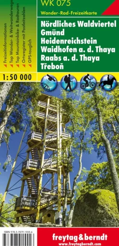 Freytag & Berndt Wandelkaarten>Wandelkaart WK075 Nördliches Waldviertel