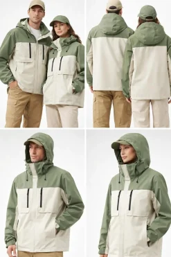 Hike Horizon Zomerjassen|3-In-1 Jassen<Waterdichte Wandeljas - HorizonJacket Green-White