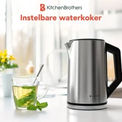 Kitchenbrothers Keukenapparaten>Waterkoker – 1,5L – Zilver