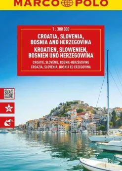 Marco Polo Atlassen|Wegenkaarten & Atlassen>wegenatlas Kroatië, Slovenië, Bosnië