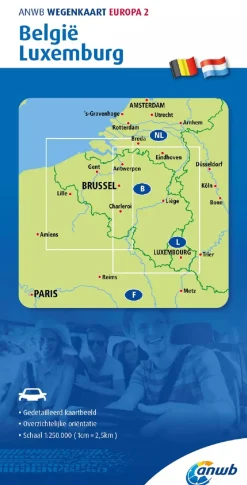 ANWB Wegenkaarten & Atlassen|Wegenkaarten>Wegenkaart België en Luxemburg