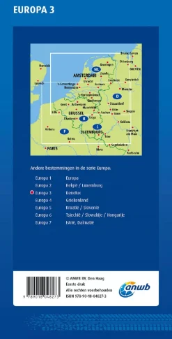 ANWB Wegenkaarten & Atlassen|Wegenkaarten<Wegenkaart Benelux
