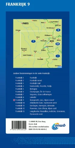 ANWB Wegenkaarten & Atlassen|Wegenkaarten<Wegenkaart Bourgondie en Jura