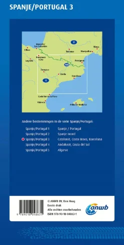 ANWB Wegenkaarten & Atlassen|Wegenkaarten>Wegenkaart Catalonië, Costa Brava