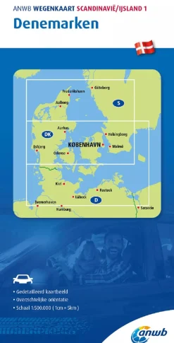 ANWB Wegenkaarten & Atlassen|Wegenkaarten>Wegenkaart Denemarken