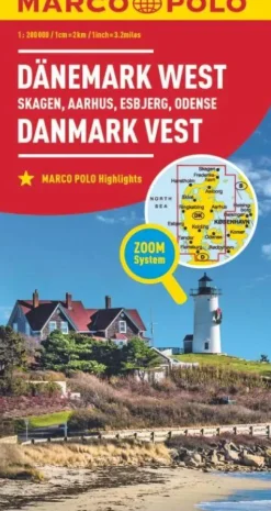 Marco Polo Wegenkaarten & Atlassen|Wegenkaarten<wegenkaart Denemarken west