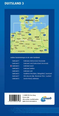 ANWB Wegenkaarten & Atlassen|Wegenkaarten<Wegenkaart Duitsland Noord