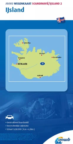 ANWB Wegenkaarten & Atlassen|Wegenkaarten<Wegenkaart IJsland