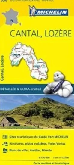 Michelin Wegenkaarten<Wegenkaart Local 330 Cantal Lozere