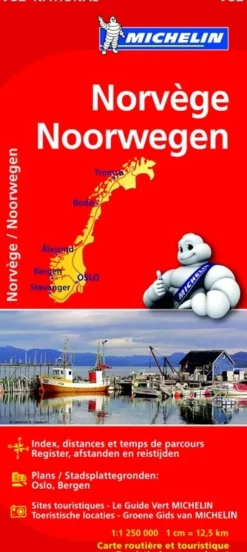 Michelin Wegenkaarten<Wegenkaart National 752 Noorwegen