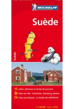 Michelin Wegenkaarten<Wegenkaart National 753 Zweden