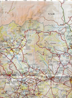 Anavasi Wegenkaarten<Wegenkaart R4 Provincie Macedonia