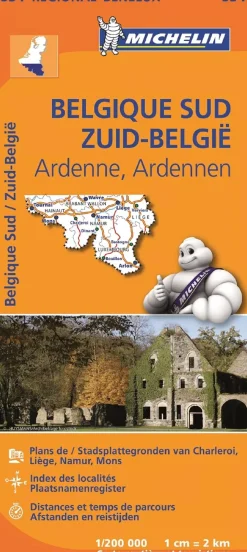 Michelin Wegenkaarten & Atlassen|Wegenkaarten<wegenkaart Regional 534 België zuid