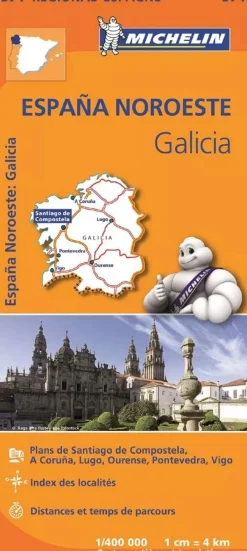 Michelin Wegenkaarten & Atlassen|Wegenkaarten>wegenkaart Regional 571 Spanje noord-west