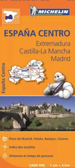 Michelin Wegenkaarten & Atlassen|Wegenkaarten<wegenkaart Regional 576 Spanje midden
