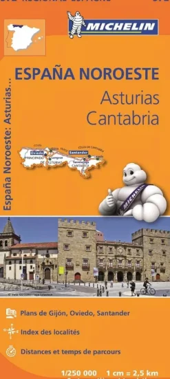Michelin Wegenkaarten & Atlassen|Wegenkaarten<wegenkaart Regional 572 Spanje noord-west