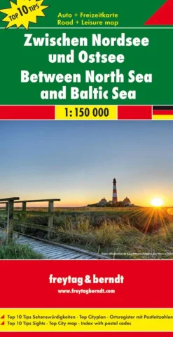 Freytag & Berndt Wegenkaarten>Wegenkaart Tussen Noordzee En Oostzee